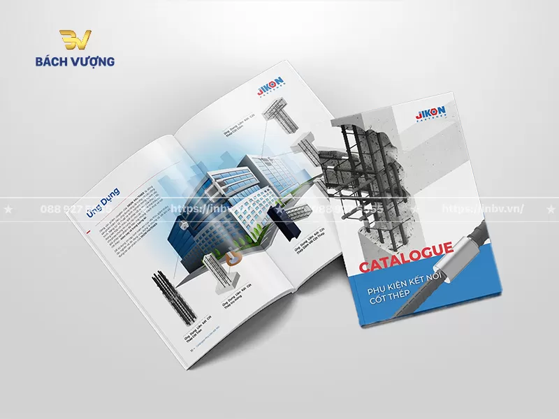 mẫu catalogue x&acirc;y dựng giới thiệu phụ kiện kết nối cốt th&eacute;p