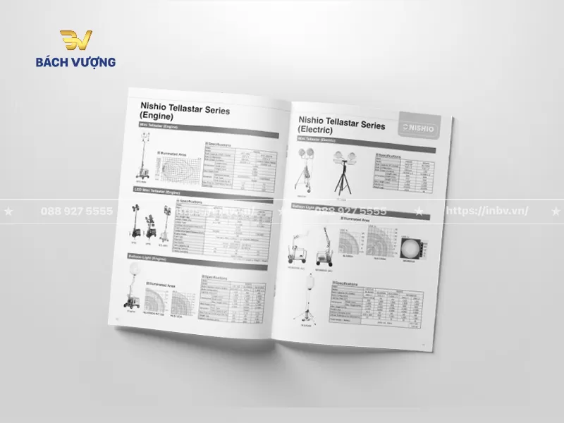 mẫu catalogue x&acirc;y dựng trang th&ocirc;ng số kỹ thuật thiết bị chiếu s&aacute;ng c&ocirc;ng tr&igrave;nh