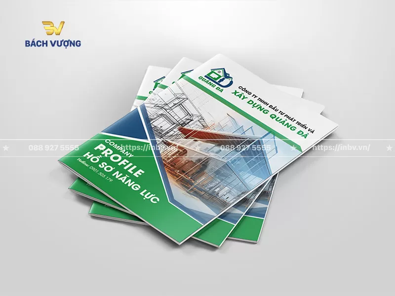 mẫu catalogue x&acirc;y dựng hồ sơ năng lực sắc xanh thương hiệu