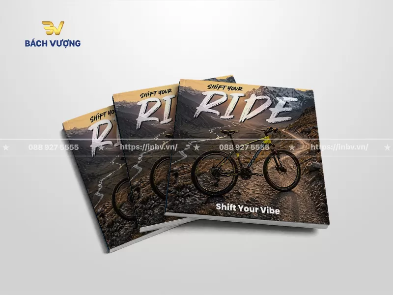 mẫu catalogue xe đạp địa h&igrave;nh thể thao d&atilde; ngoại sử dụng ảnh thực tế ặt giữa cung đường m&ograve;n hiểm trở