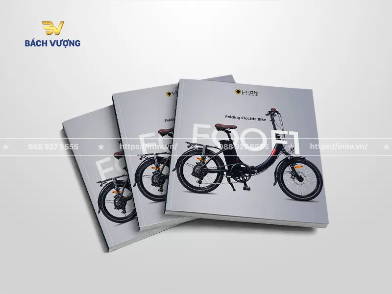 mẫu catalogue xe đạp điện trợ lực gấp m&agrave;u x&aacute;m ghi tối giản v&agrave; sang trọng