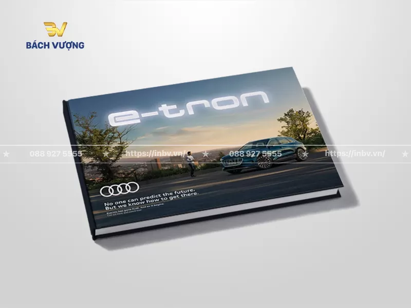 mẫu catalogue xe &ocirc; t&ocirc; điện d&aacute;ng ngang b&igrave;a cứng thiết kế kiểu kh&ocirc;ng gian sống