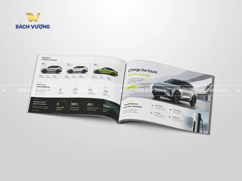 Mẫu catalogue &ocirc; t&ocirc; điện c&oacute; th&ocirc;ng số kỹ thuật & h&igrave;nh ảnh minh hoạ trực quan