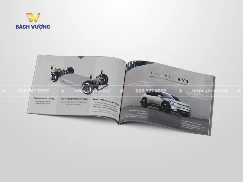 Mẫu catalogue &ocirc; t&ocirc; điện khổ A5 ngang