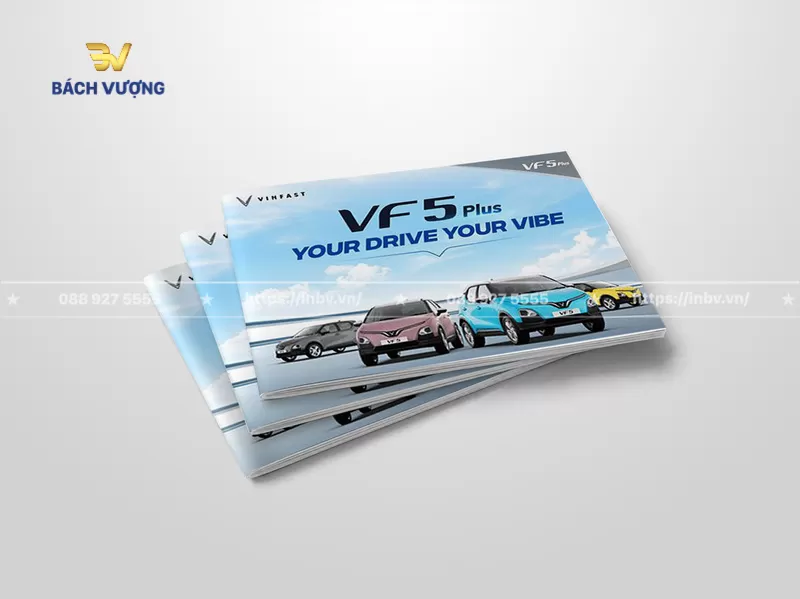 Mẫu catalogue &ocirc; t&ocirc; điện với h&igrave;nh ảnh minh hoạ nhiều m&agrave;u sắc