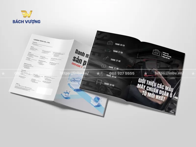 Mẫu catalogue thiết bị hỗ trợ cho xe điện