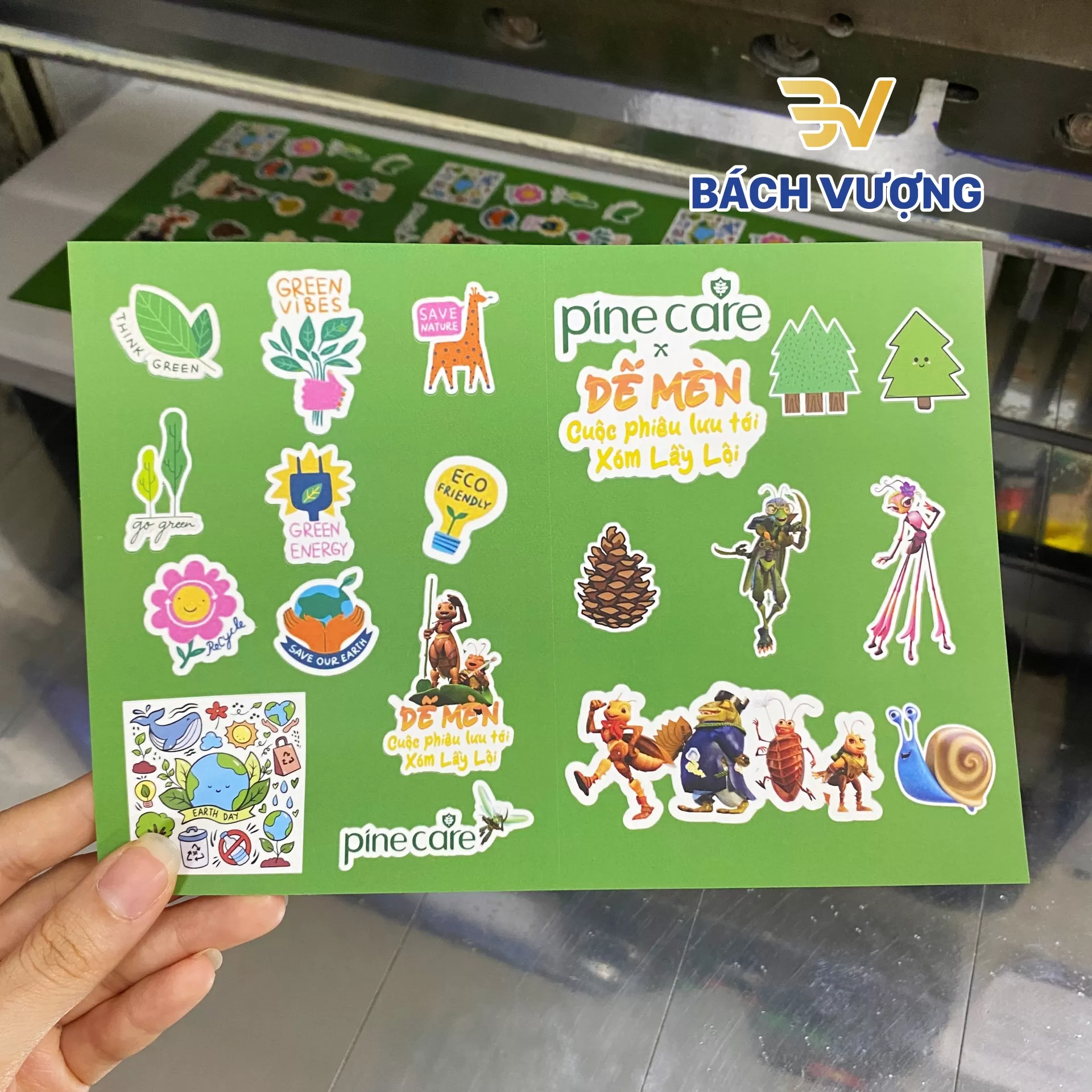 Kho mẫu in sticker tại B&aacute;ch Vượng