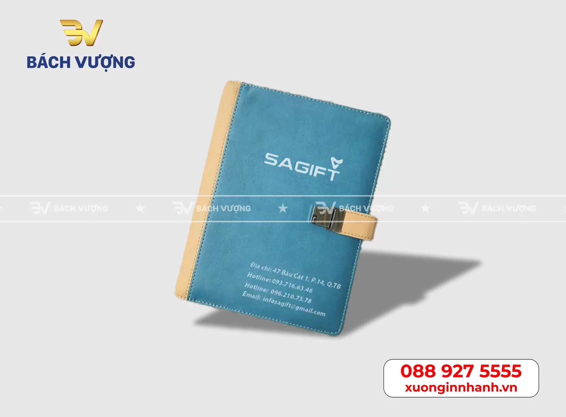 Mẫu sổ tay b&igrave;a da cao cấp tại B&aacute;ch Vượng