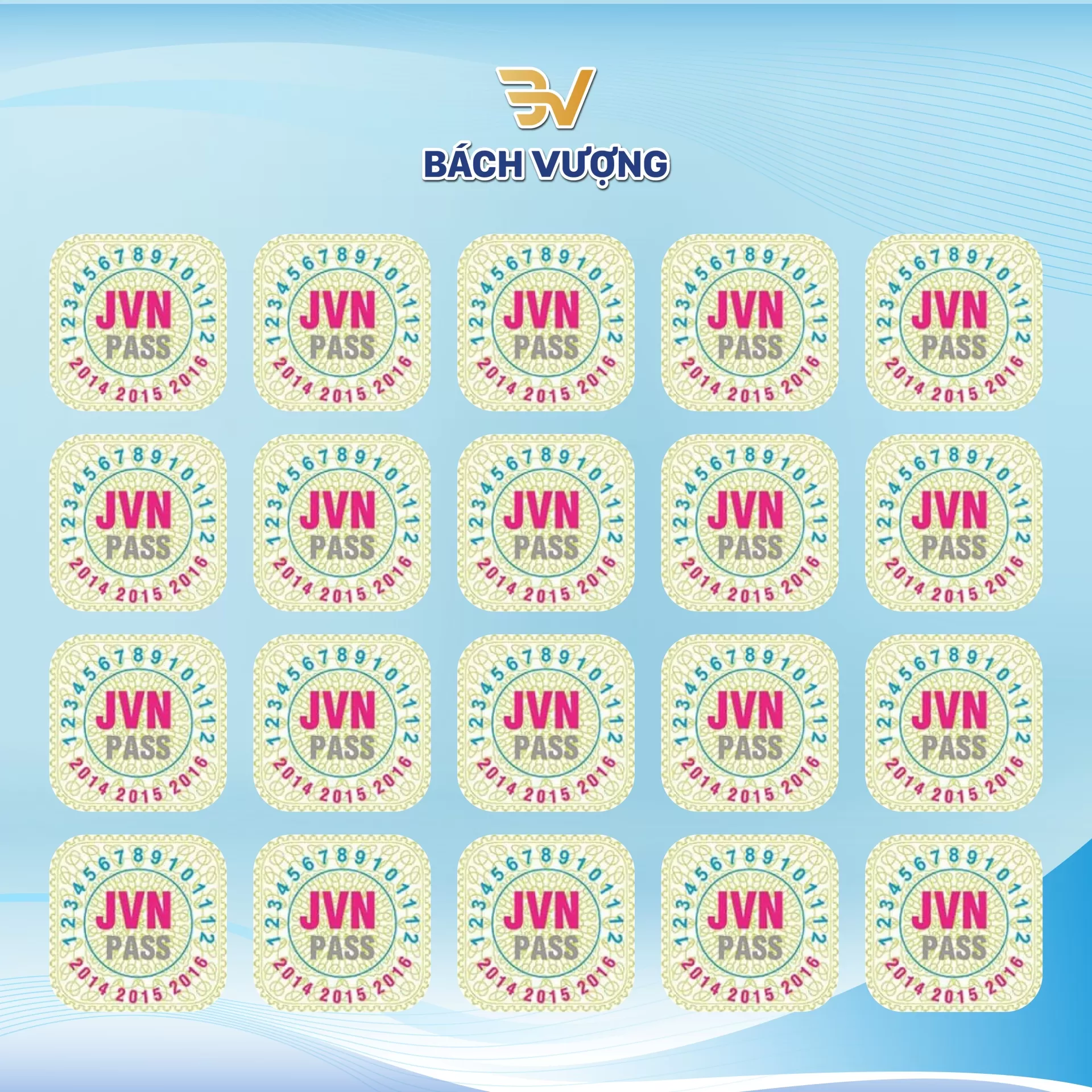 Mẫu tem bảo h&agrave;nh cao cấp tại B&aacute;ch Vượng