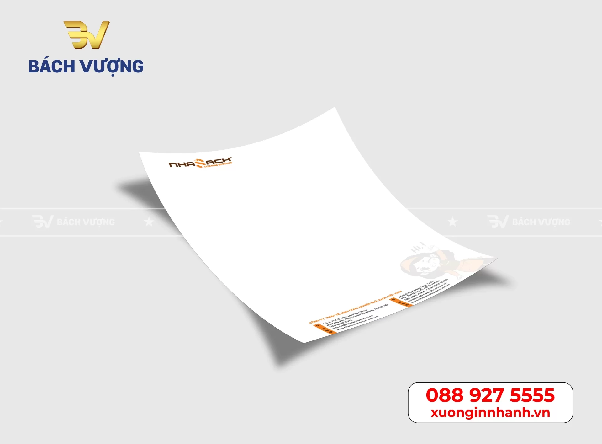 In ti&ecirc;u đề thư doanh nghiệp - B&aacute;ch Vượng