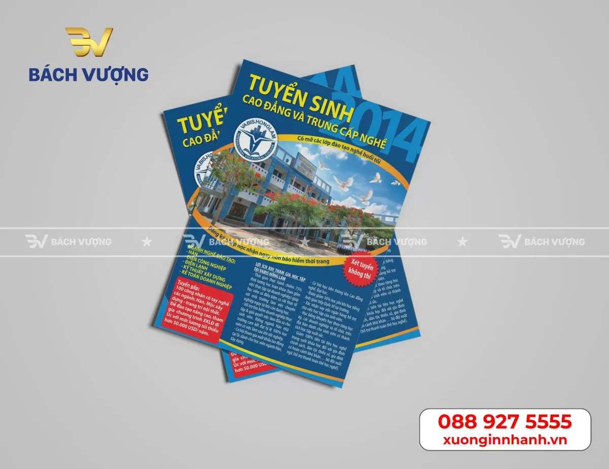  Tổng hợp [10+] mẫu tờ rơi tờ gấp tham khảo tại B&aacute;ch Vượng