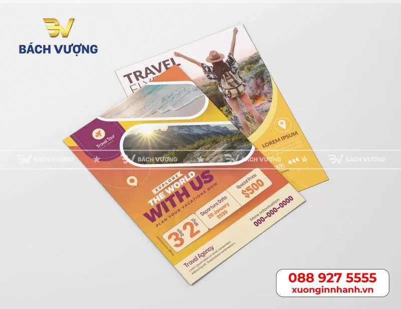 Dịch vụ in ấn tờ rơi tại B&aacute;ch Vượng