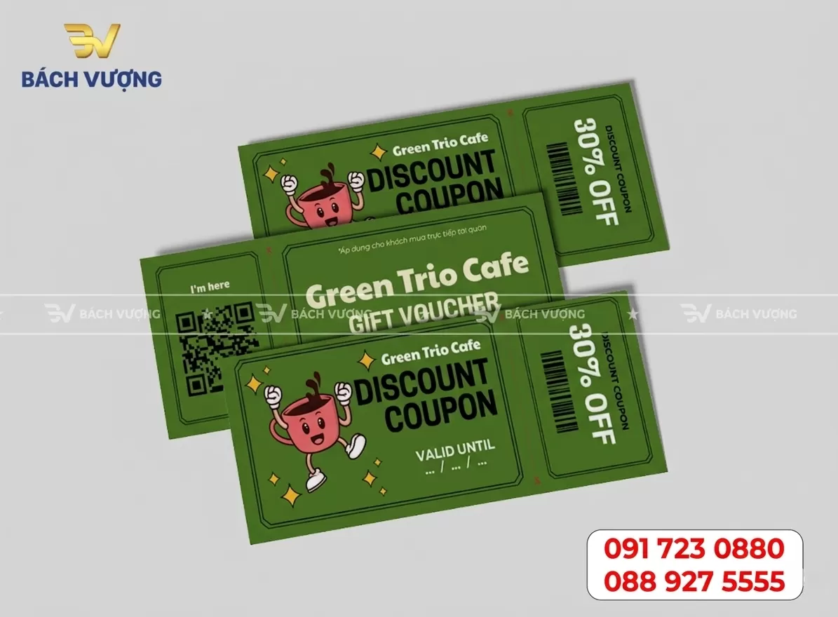 Dịch vụ in voucher & phiếu qu&agrave; tặng tại H&agrave; Nội - B&aacute;ch Vượng