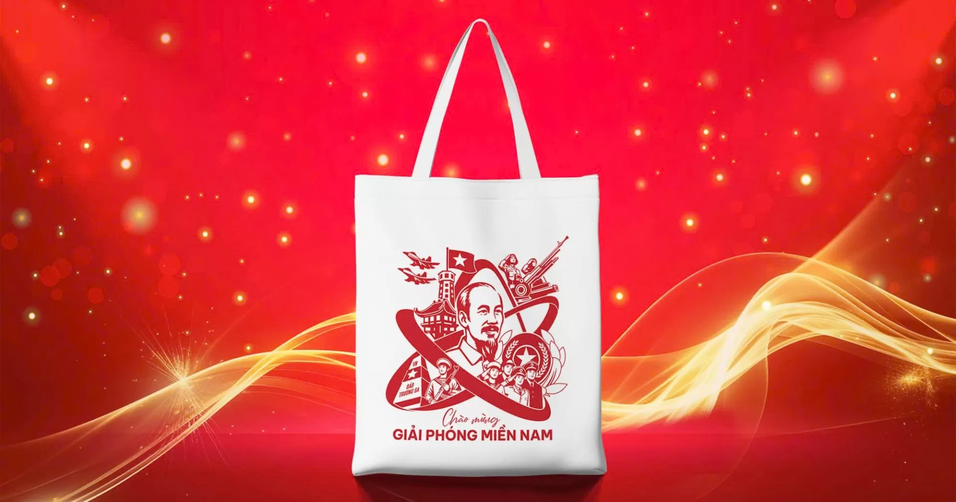 Các mẫu túi vải dịp lễ 30/04-01/05 tại Bách Vượng