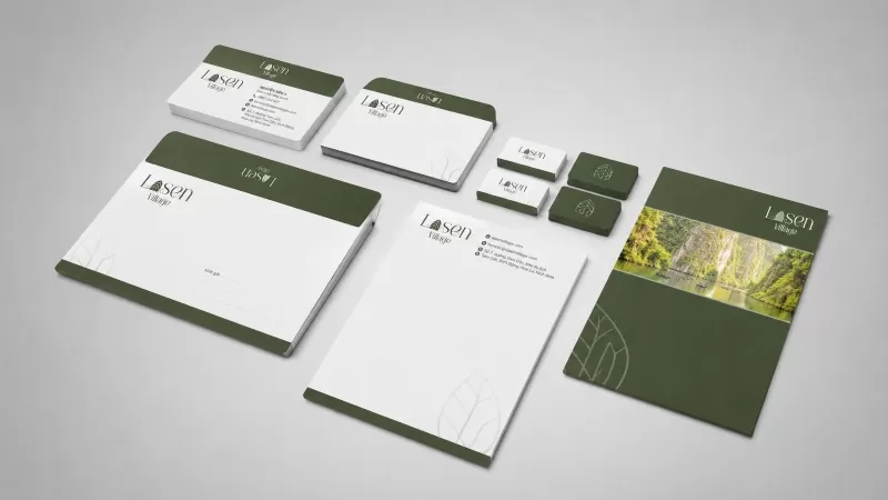 Dịch vụ in bộ nhận diện thương hiệu văn ph&ograve;ng - B&aacute;ch Vượng