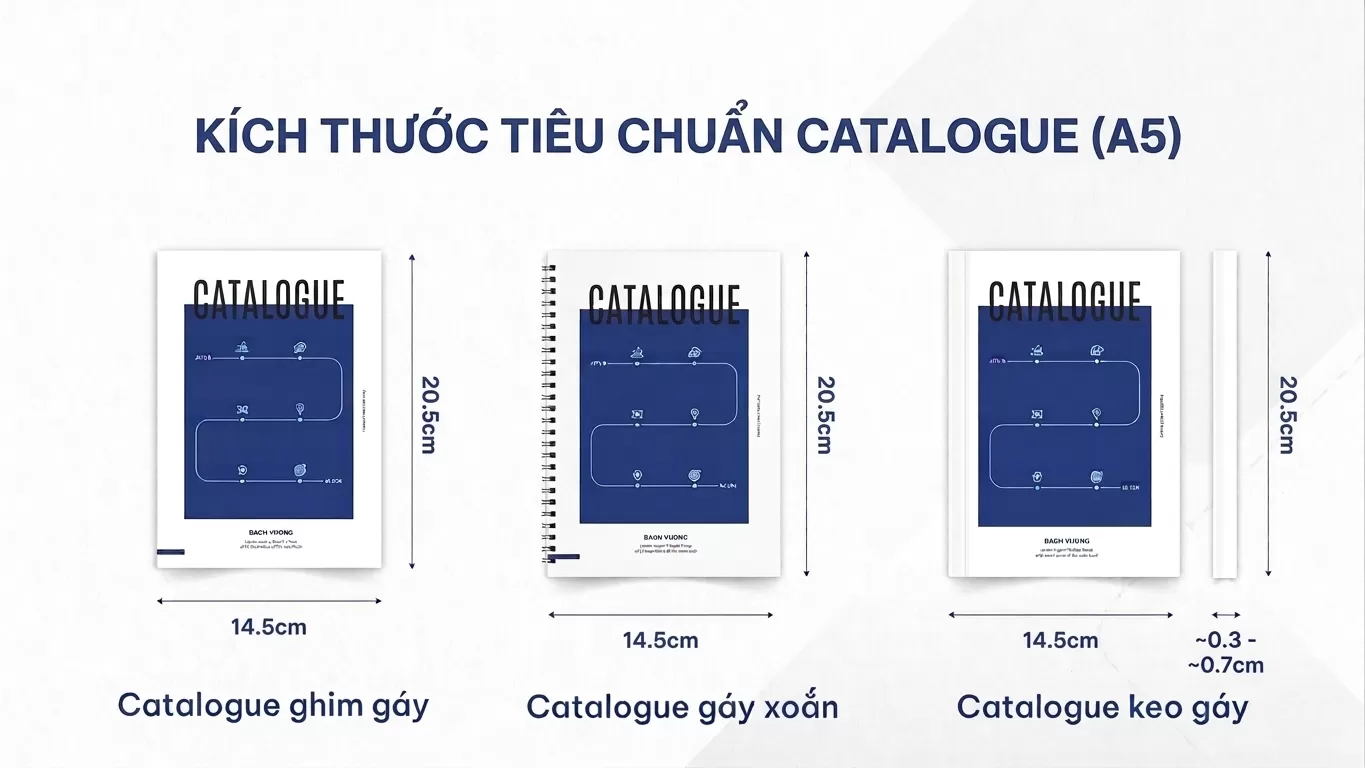 K&iacute;ch thước Catalogue A5 chuẩn