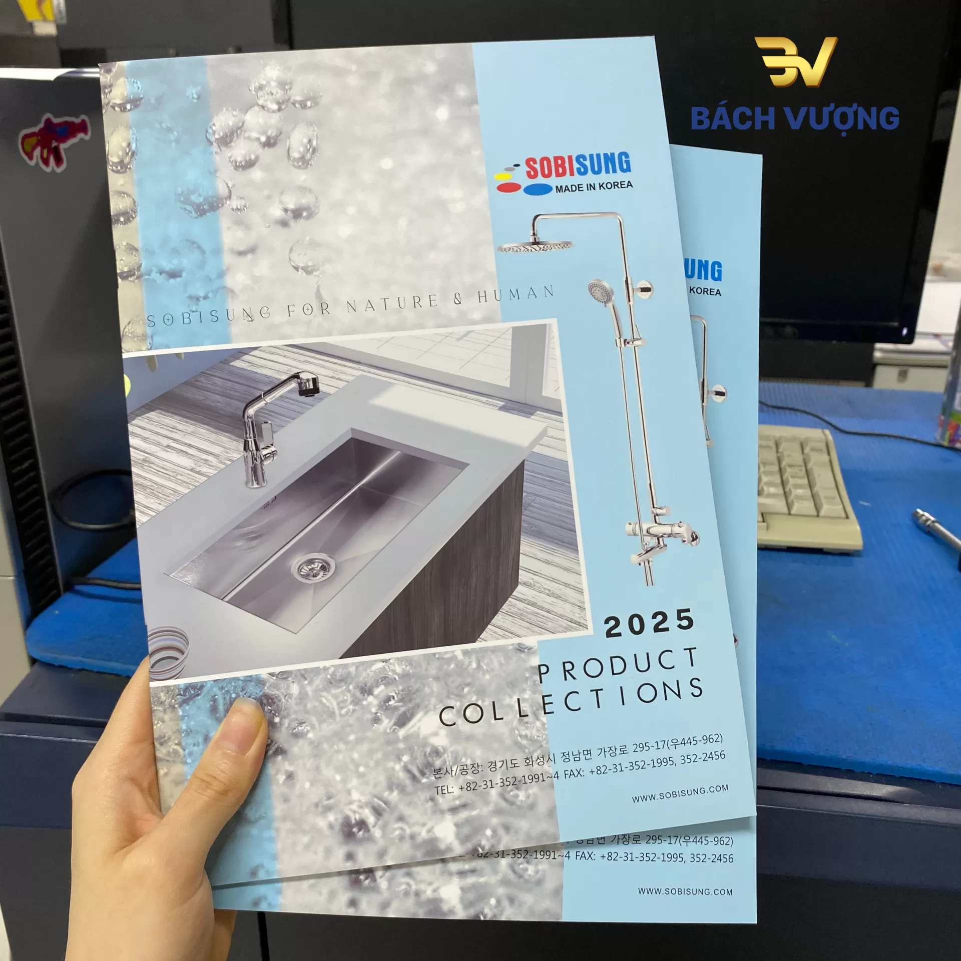 Mẫu in catalogue sản phẩm thiết bị vệ sinh, nh&agrave; tắm