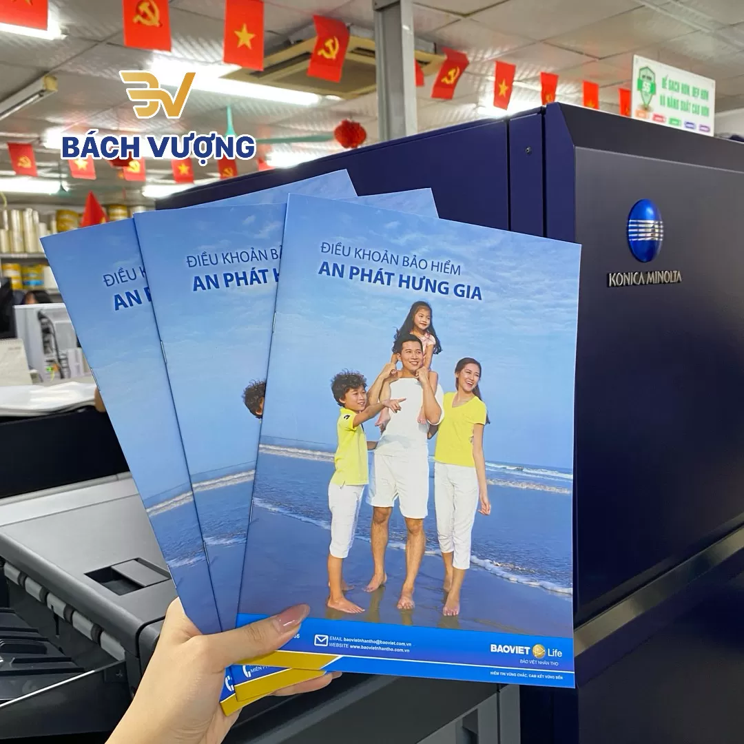 Mẫu in catalogue sản phẩm bảo hiểm 