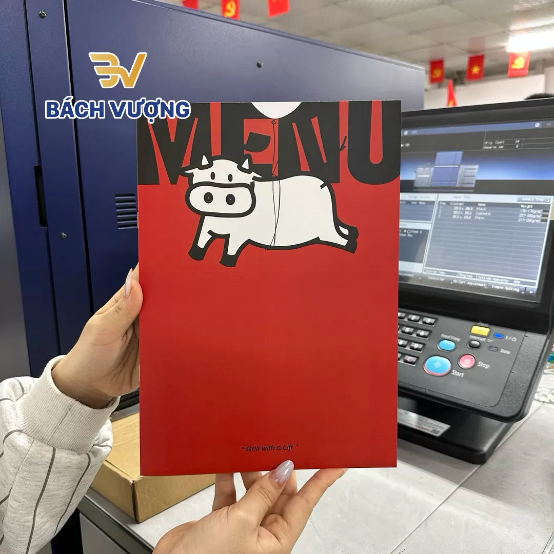 Mẫu in catalogue dạng menu