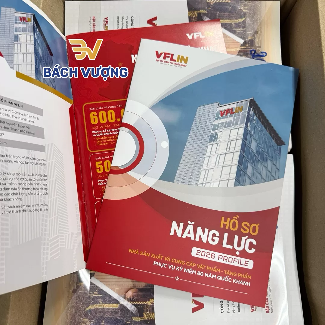 Mẫu in catalogue sản phẩm vật phẩm v&agrave; tặng phẩm 