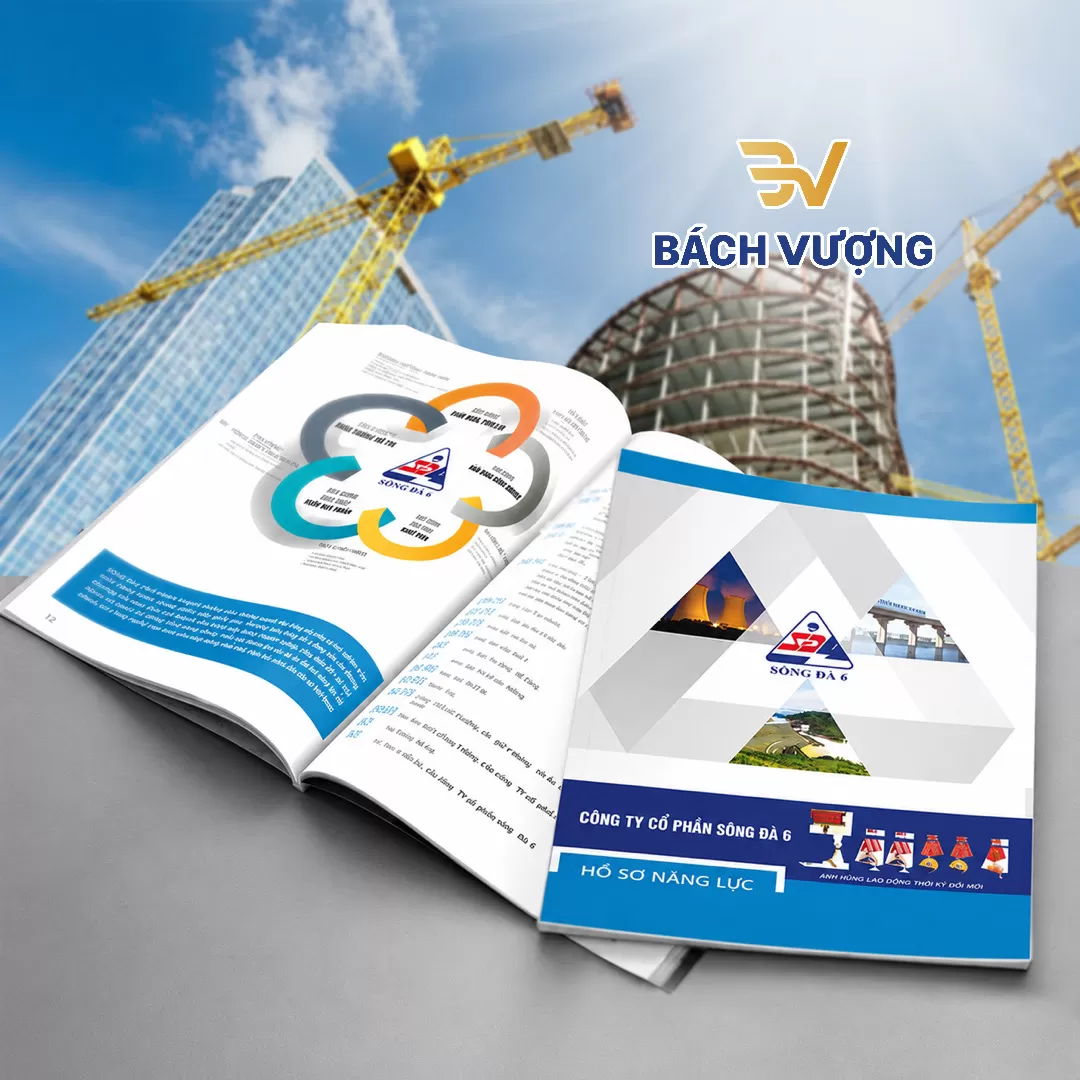 Mẫu in catalogue CTY CP S&ocirc;ng Đ&agrave; 6