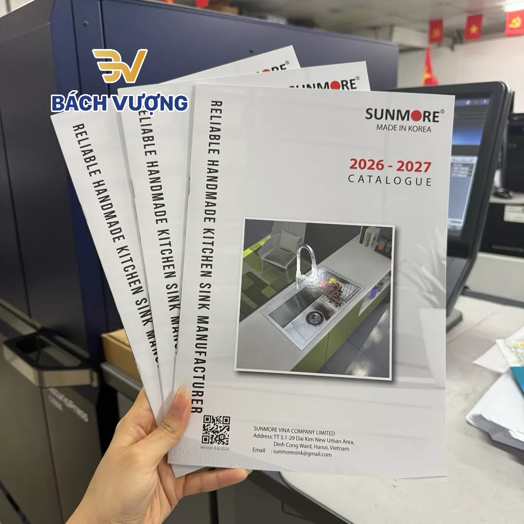 Mẫu in catalogue chậu rửa H&agrave;n Quốc 