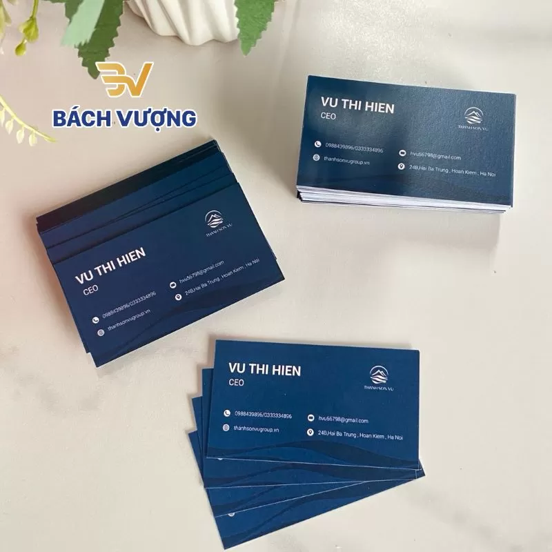 Dịch vụ in card visit chuyên nghiệp tại Bách Vượng