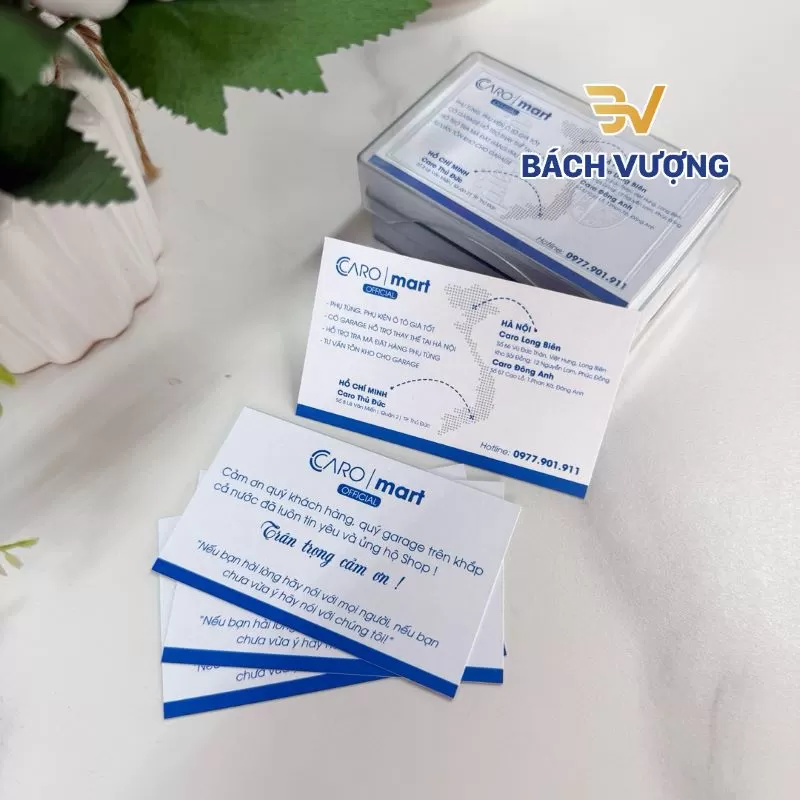Dịch vụ in card visit chuyên nghiệp tại Bách Vượng