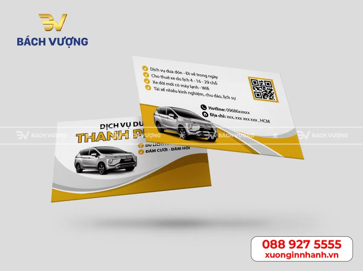 Dịch vụ in card visit giá rẻ, lấy ngay tại Hà Nội - Bách Vượng