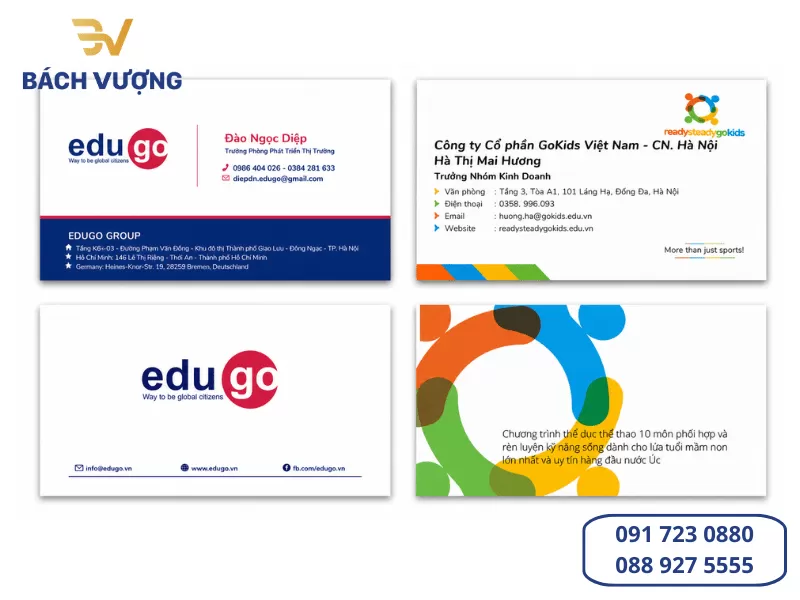 Những lỗi sai kinh điển khi thiết kế và in card visit - Bách Vượng