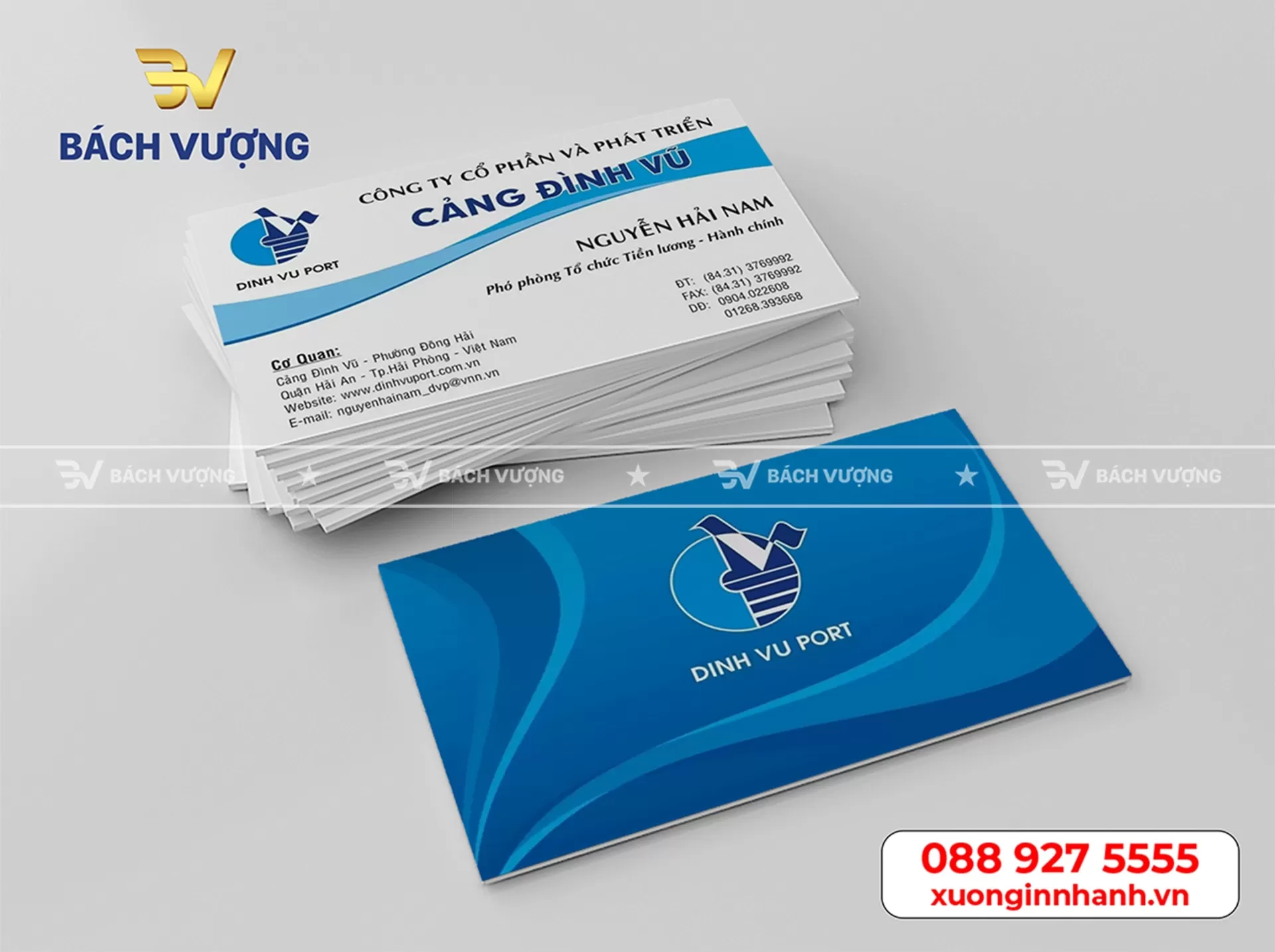 Dịch vụ in bộ nhận diện thương hiệu văn ph&ograve;ng - B&aacute;ch Vượng