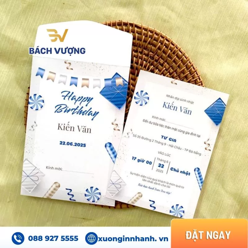 In thiệp theo yêu cầu giá rẻ tại Hà Nội