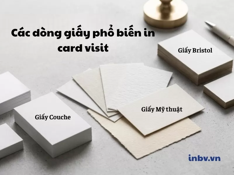 3 chất liệu giấy in card visit th&ocirc;ng dụng nhất