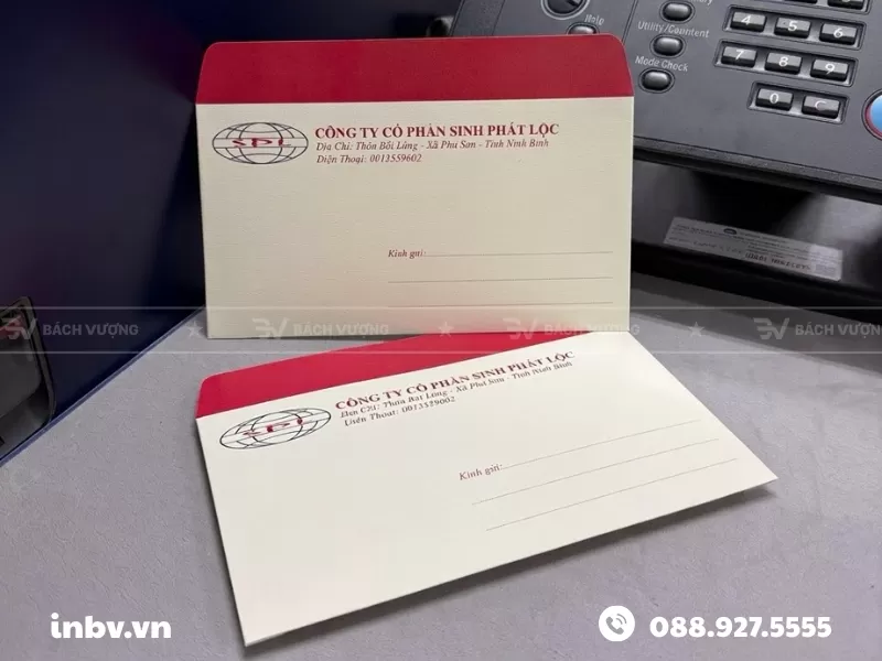 Mẫu phong b&igrave; khổ A6 cho doanh nghiệp khai th&aacute;c