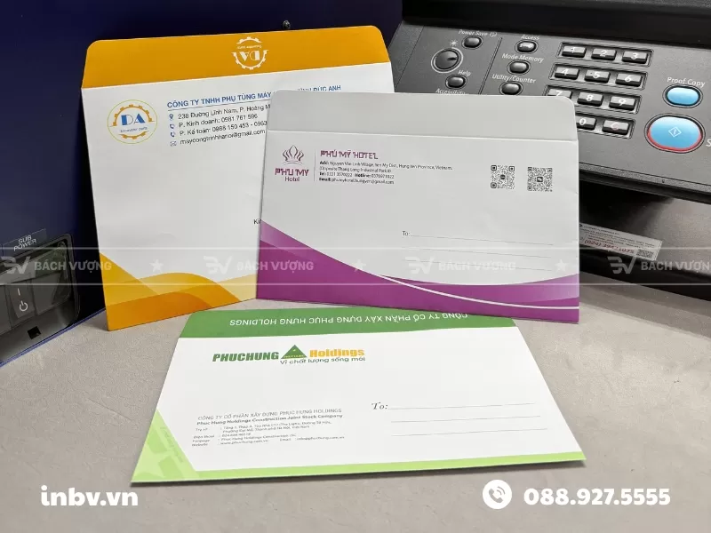 Tổng hợp c&aacute;c mẫu phong b&igrave; thư doanh nghiệp tại B&aacute;ch Vượng