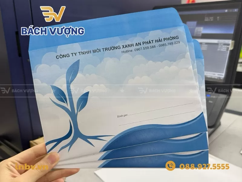 Mẫu phong b&igrave; khổ A5 in hoạ tiết ch&igrave;m