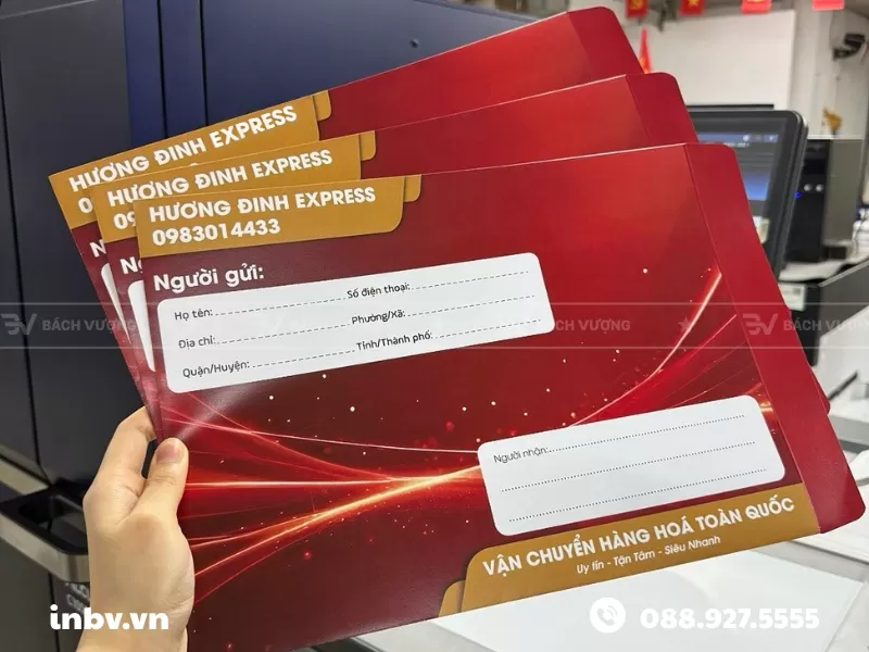 Mẫu phong b&igrave; thư khổ A4 cho dịch vụ vận chuyển