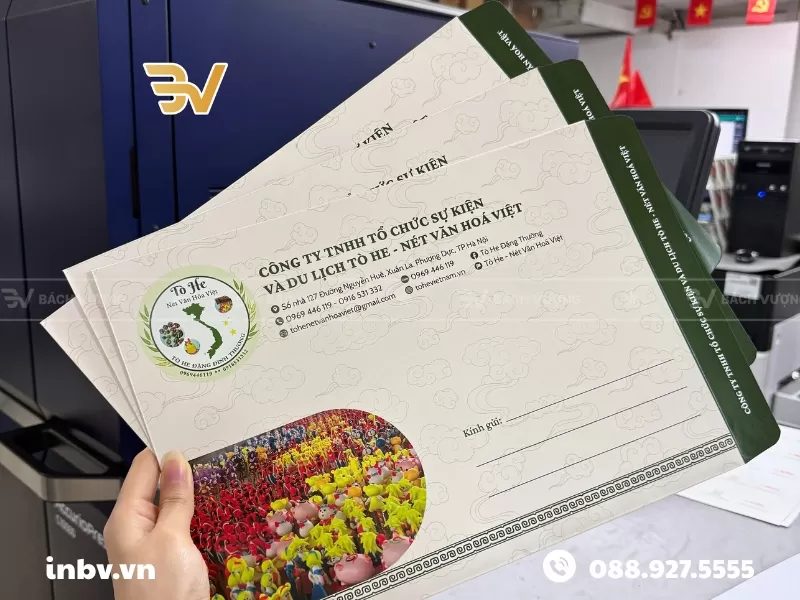 Mẫu phong b&igrave; thư khổ A4 cho dịch vụ du lịch