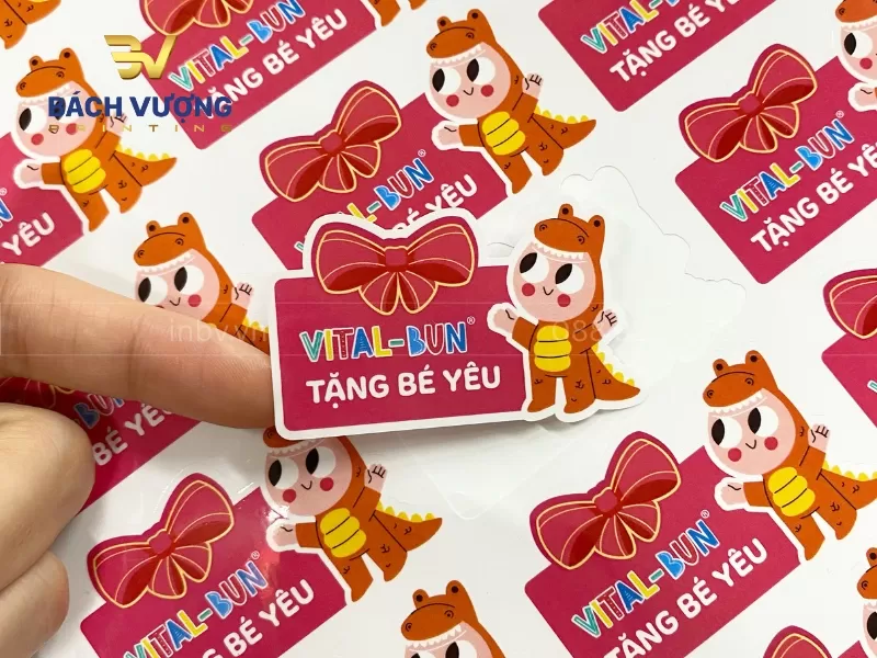 Tem decal giấy bế theo y&ecirc;u cầu