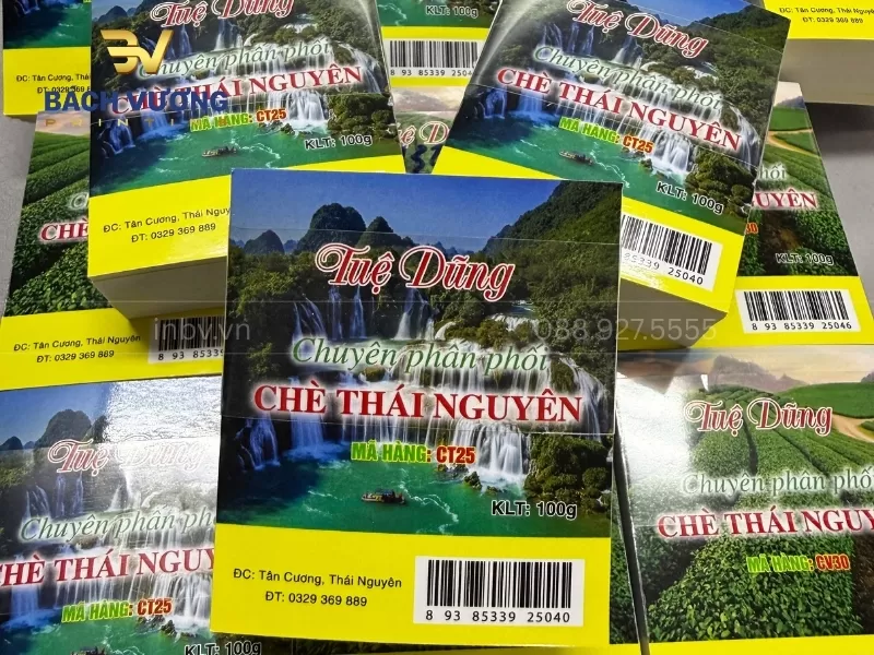 Mẫu in tem decal giấy bế r&ograve;i cho đồ uống đ&oacute;ng g&oacute;i