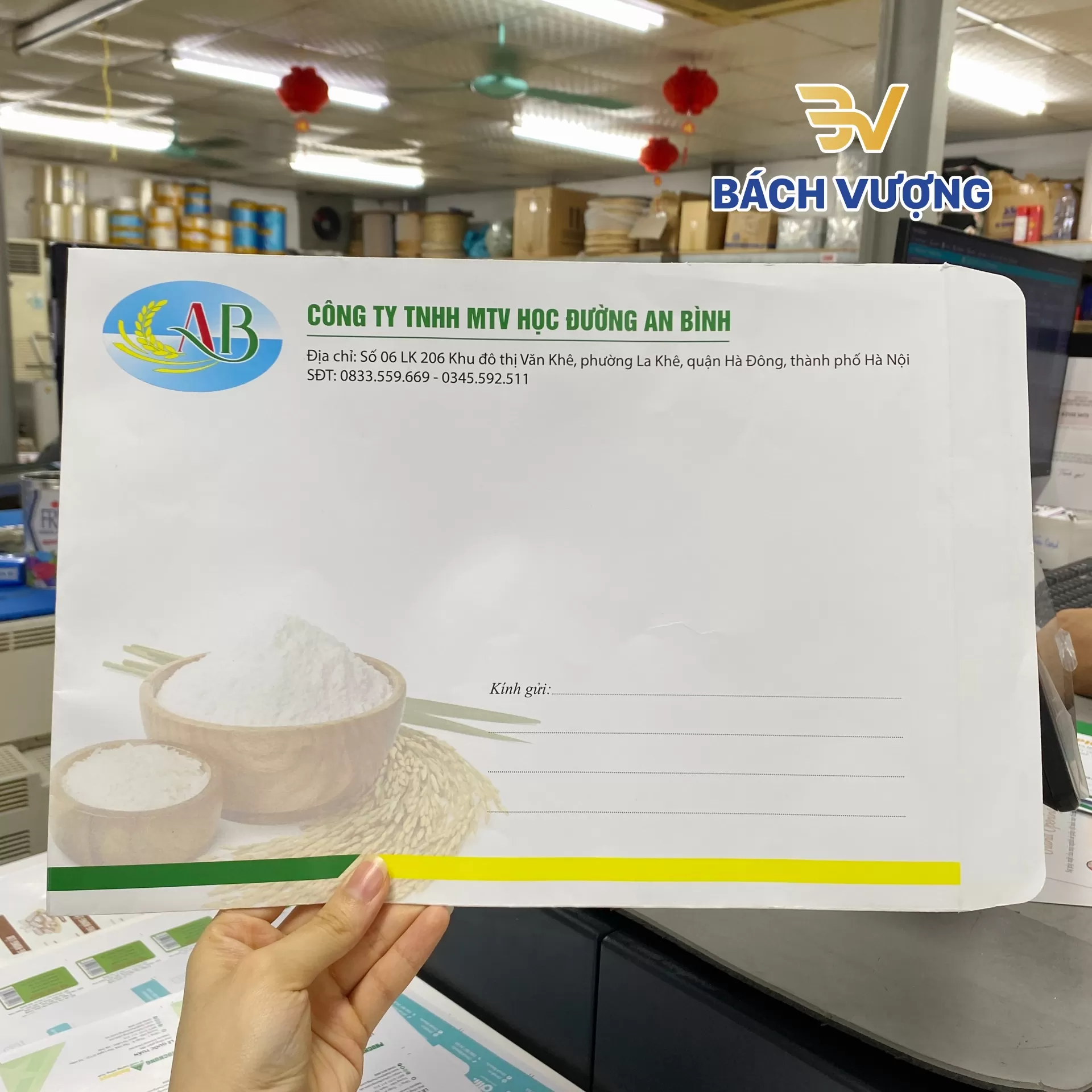 in phong b&igrave; mẫu sản phẩm n&ocirc;ng sản 