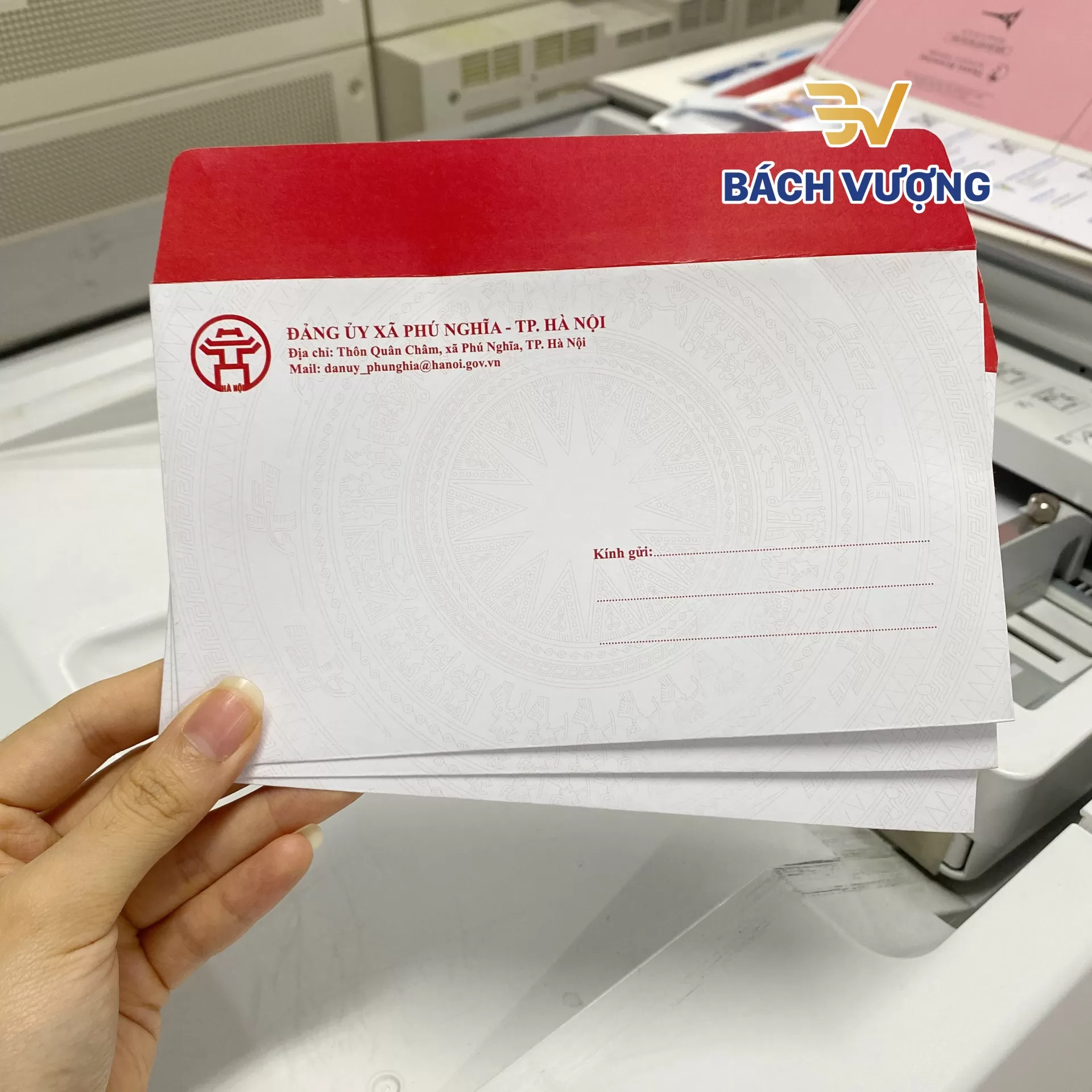 mẫu in phong b&igrave; cho cơ quan 