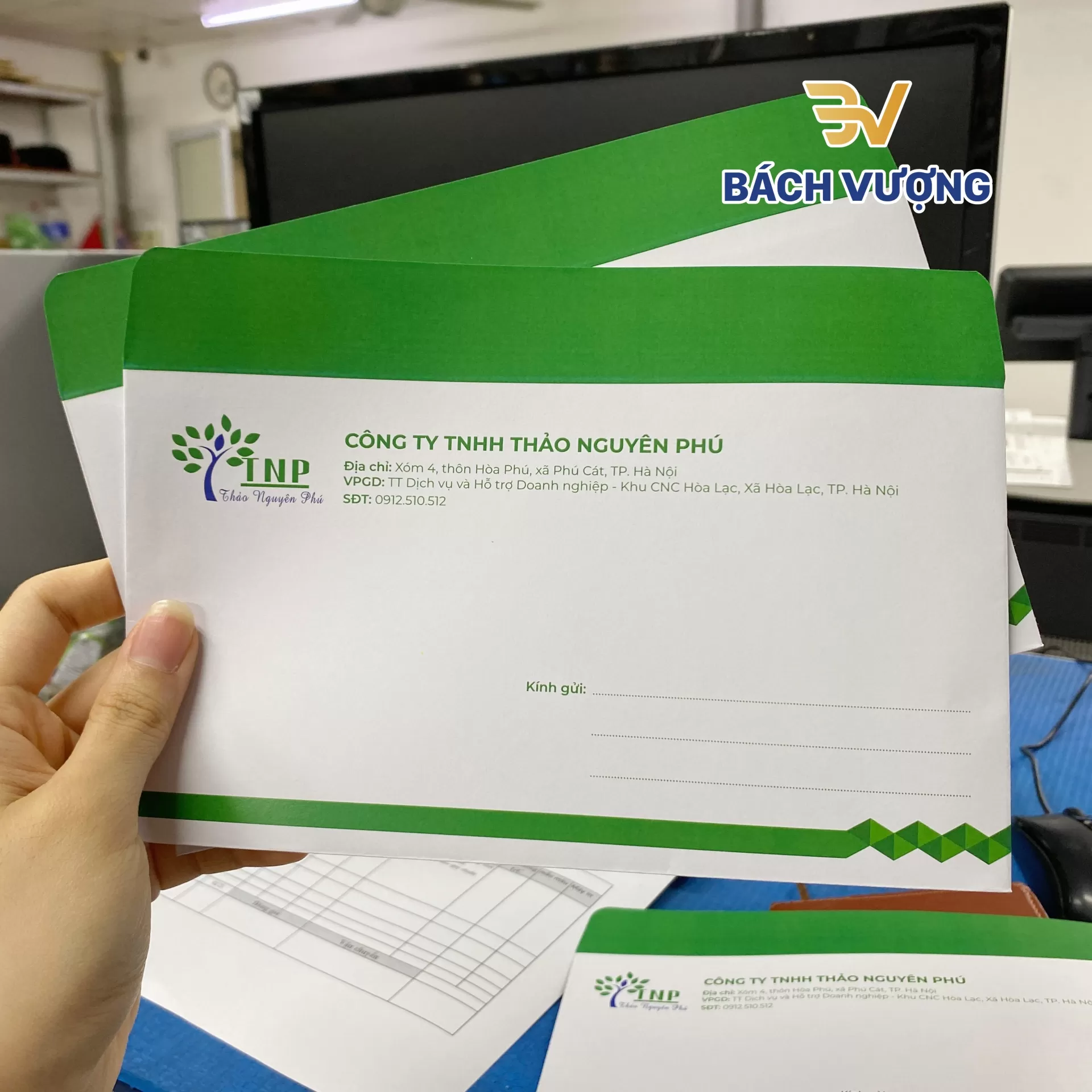 mẫu in phong b&igrave; họa tiết đơn giản nổi bật 
