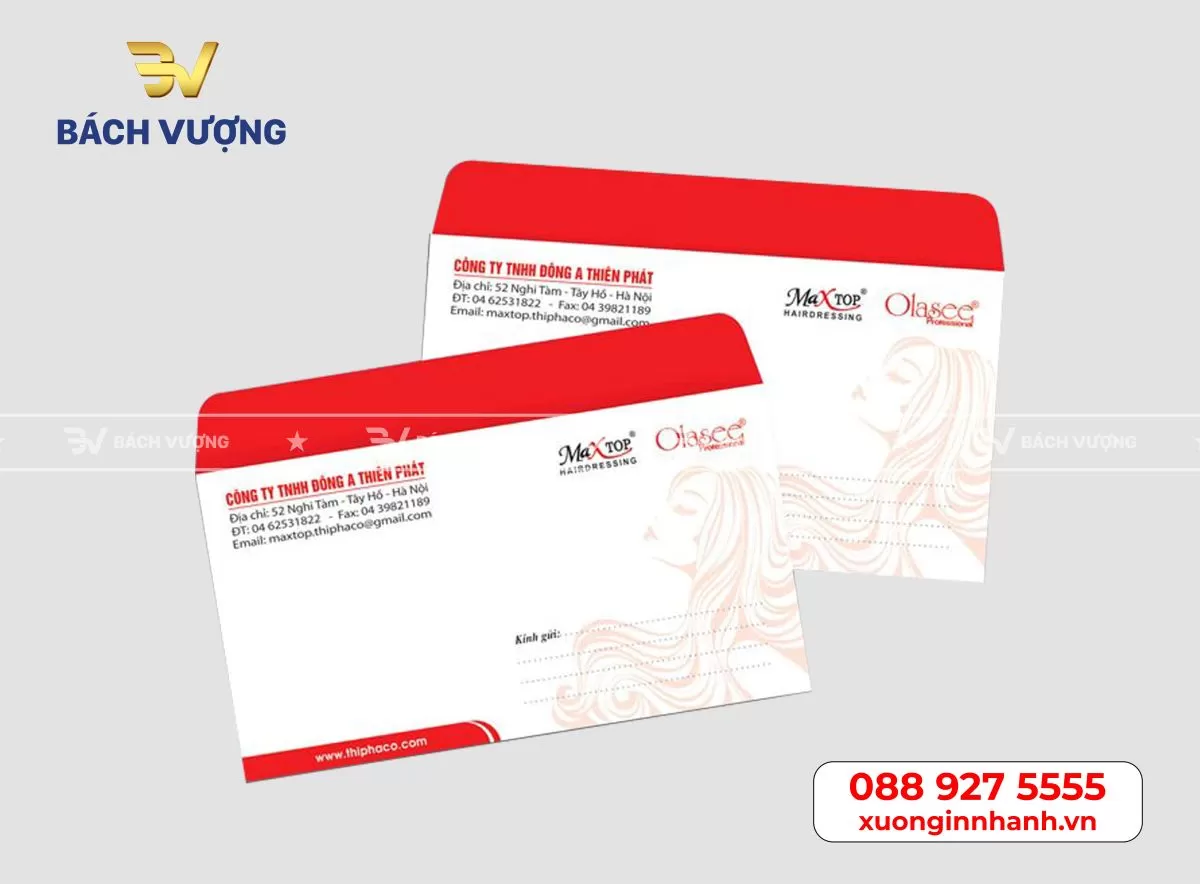 Mẫu phong b&igrave; h&agrave;nh ch&iacute;nh tại B&aacute;ch Vượng