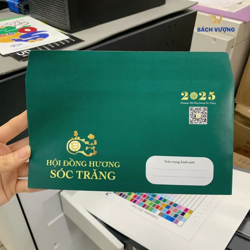 In phong bì thư công ty tại Bách Vượng
