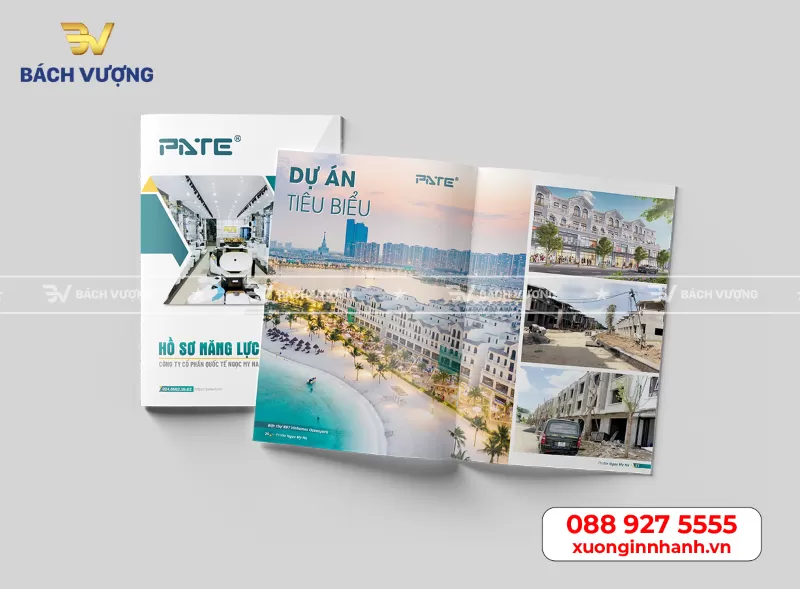 In hồ sơ năng lực chuyên nghiệp tại Bách Vượng
