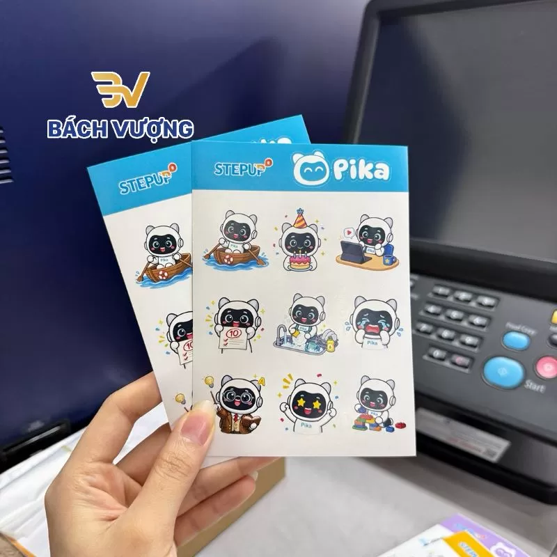 Xu hướng in sticker l&agrave;m qu&agrave; tặng thương hiệu - B&aacute;ch Vượng