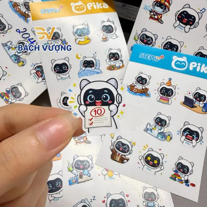 Xu hướng in sticker l&agrave;m qu&agrave; tặng thương hiệu - B&aacute;ch Vượng