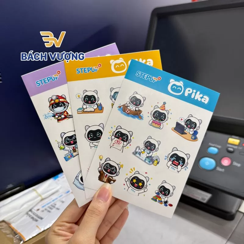 Xu hướng in sticker l&agrave;m qu&agrave; tặng thương hiệu - B&aacute;ch Vượng