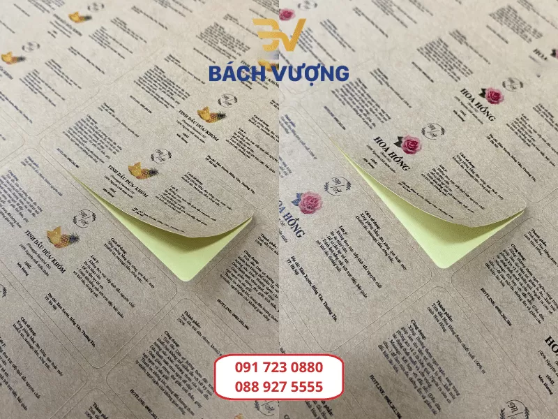 Kinh nghiệm chọn màu sắc in trên decal Kraft